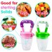 Baby Fruit Feeder (2 Pack)，Bestwin Fresh Fruit Feeder，Infant Food Teething Toy for Toddlers & Kids - Pink & Green - B07CKHJCC5